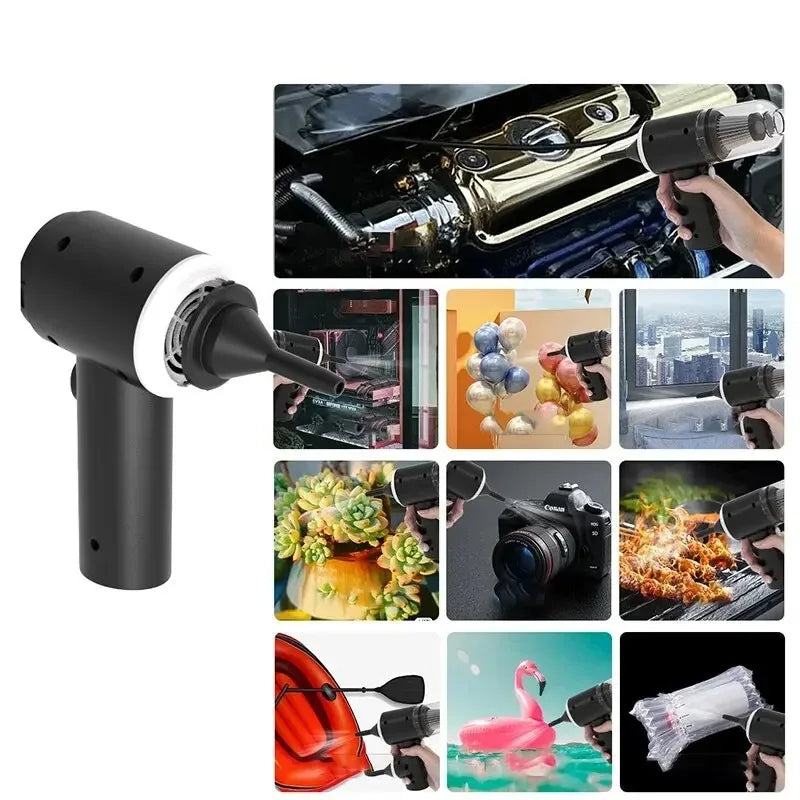 🚗 Aspirator Auto Portabil Fără Fir ✨ Putere mare de aspirare