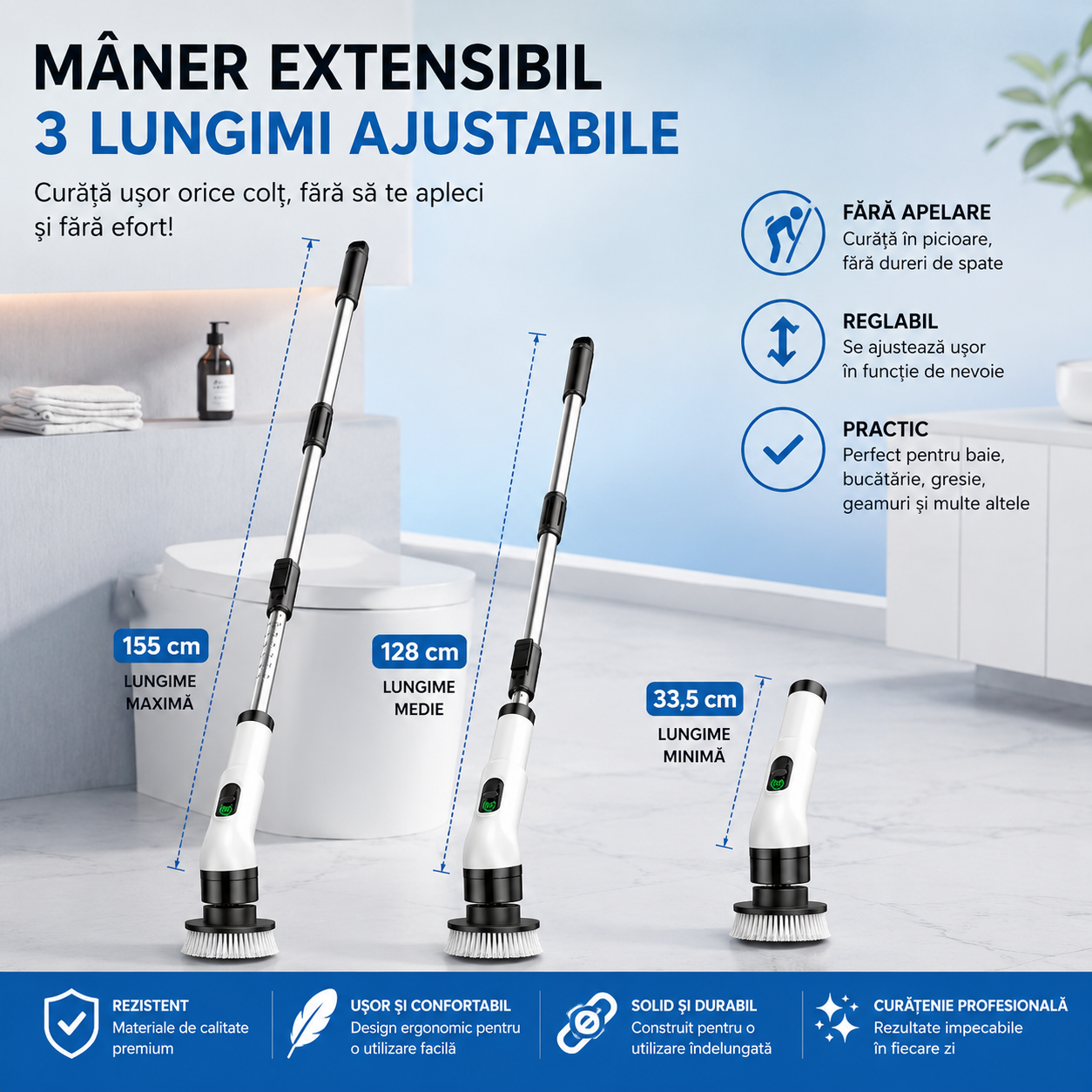 ✨ Perie Electrică de Curățare 360° – Curățenie fără Efort ✨